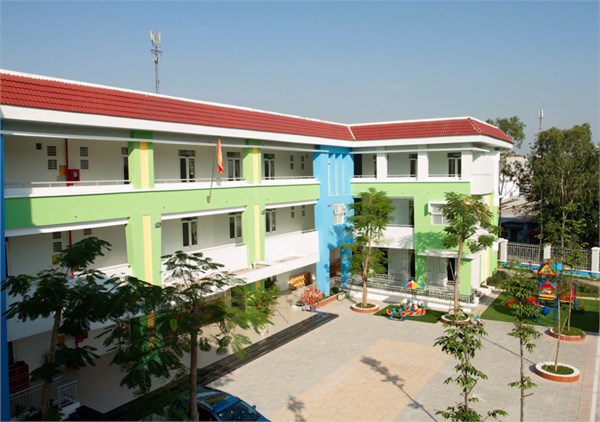 Quang cảnh trường mầm non Thiên Tuế